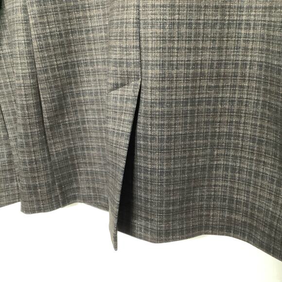 Liverpool Los Angeles Travel Blazer Brown Black Plaid Medium - Picture 6 of 9